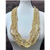 Image 1 : Mongo Yellow Shell 5-Strand Lei 32"L