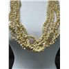 Image 3 : Mongo Yellow Shell 5-Strand Lei 32"L