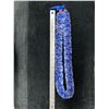Image 8 : White & Blue Lei w/ Kukui Nuts & Tie Closure Circa 1980's, 20"L