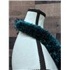Image 8 : Dark Blue Lei w/ Kukui Nuts & Tie Closure Circa 1970's, 18"L