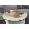 Image 1 : Antique Woven Paniolo Hat Circa 1900's w/ Adjustable String