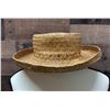 Image 1 : Antique Lauhala Handwoven Hat Circa 1900's Woman's or Childs (Rare)