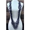 Image 1 : Vintage Long Ornate Beaded Necklace 52"L