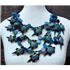 Image 1 : Vintage 3-Strand Necklace of Lacquered Carved Coconut in Honu Turtle Shapes 22"L