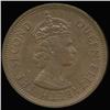 Image 1 : 1968 Seychelles 2 Cent Elizabeth AU/UNC (COI-6960)