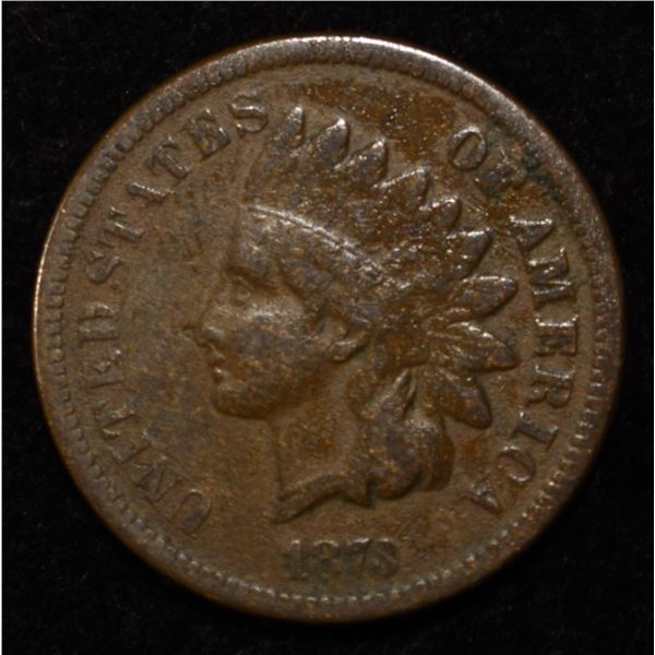1873 INDIAN CENT FINE