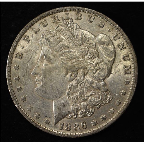 1886-O MORGAN DOLLAR XF/AU