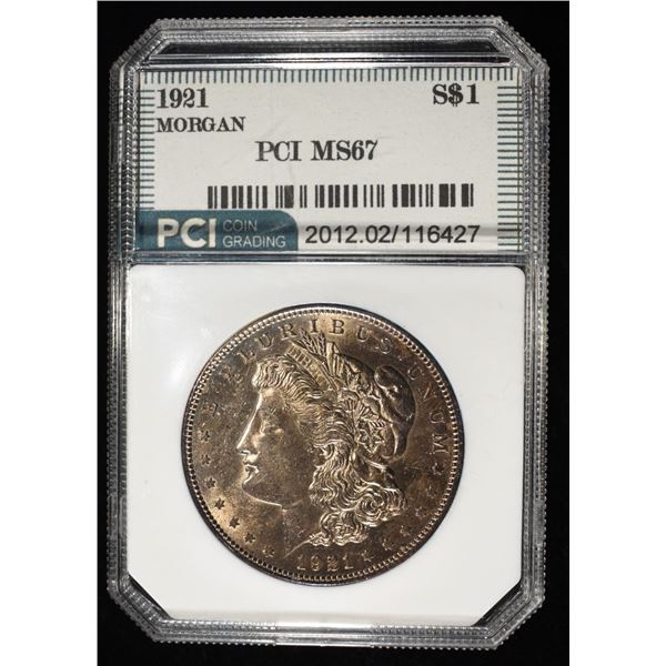 1921 MORGAN DOLLAR PCI SUPERB GEM BU