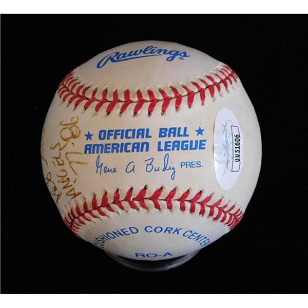 Baltimore Orioles Bobby Grich Signed Official American League Baseball JSA Authenticated
