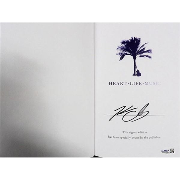 Country Superstar Kenny Chesney Signed Heart Life Music First Edition HC Book JSA Authenticated