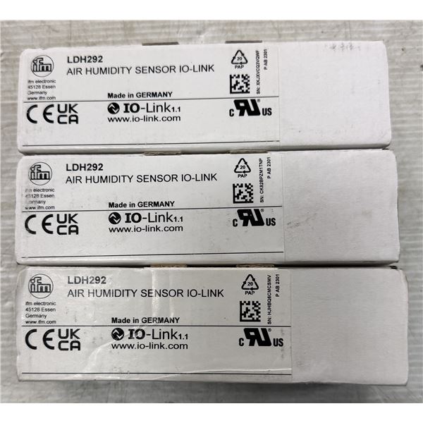 (3) ifm #LDH292 Air Humidity Sensors