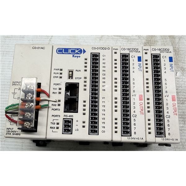Automation Direct #C0-01AC Click Koyo Unit w/Modules
