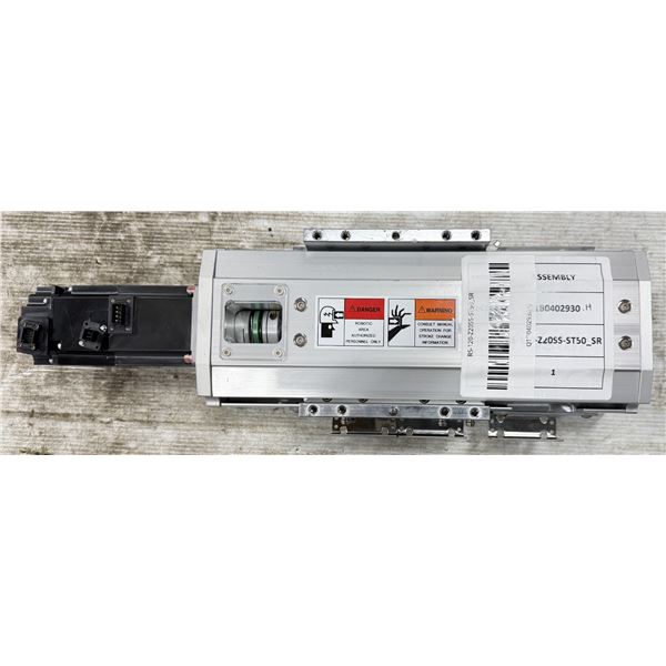 Robostar #RS-120-Z20SS-ST50 Actuator w/Mitsubishi Motor #HG-KR43B Gear Ration: 20 RPM: 3000