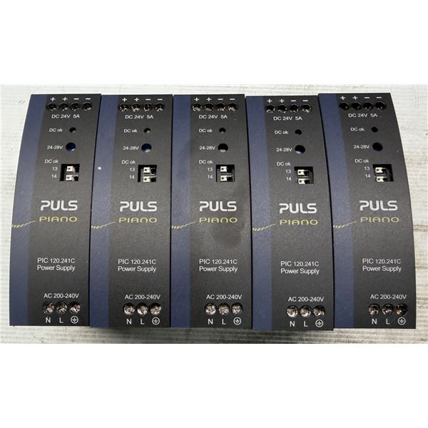 (5) Puls Piano #PIC120.241C Power Supplies
