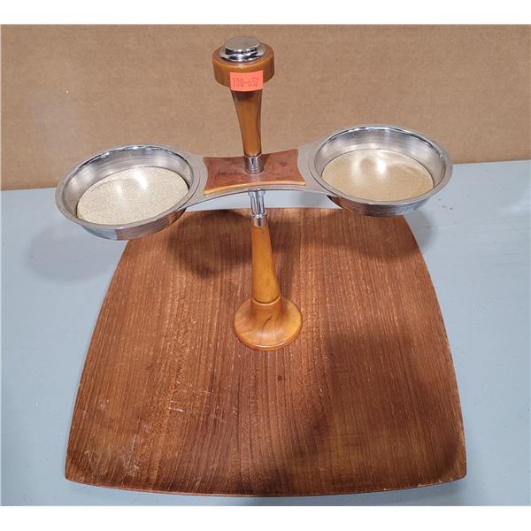 Teak Serving Tray w/ Bakelite Accents