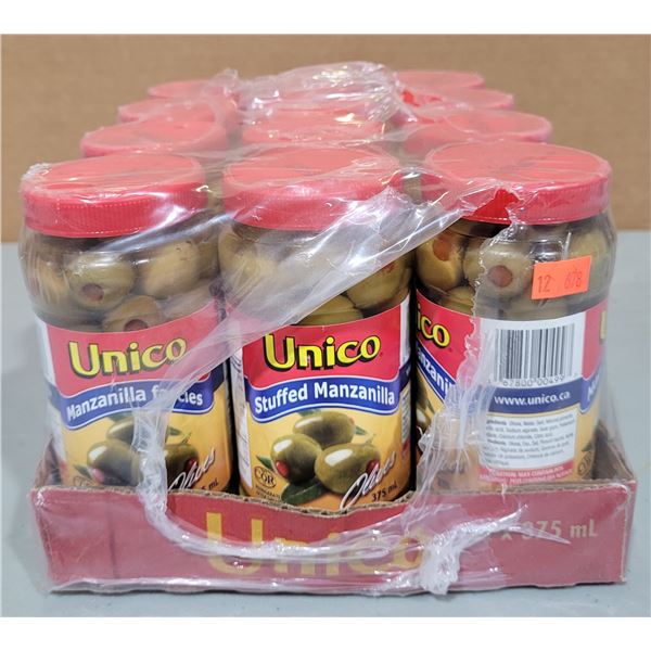 Lot of Unico Stuffed Manzanilla Olives