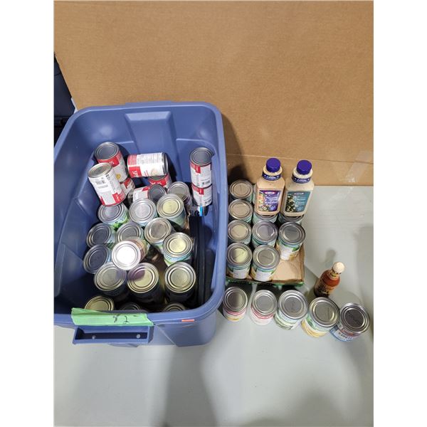 Lot of Canned Goods & Salad Dressing