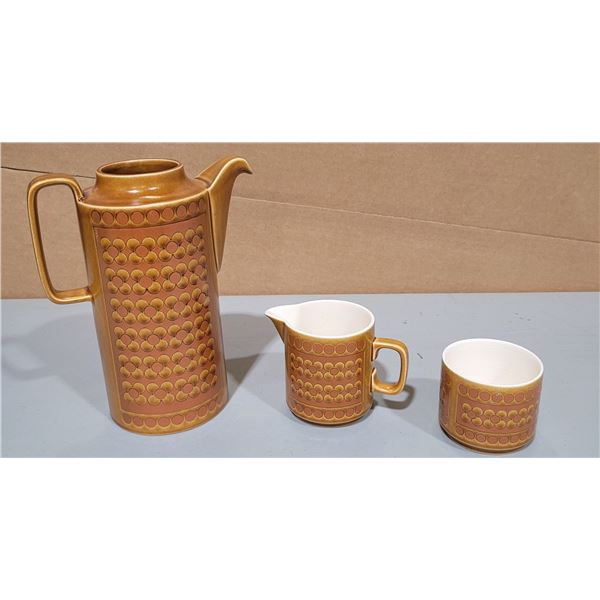 Hornsea "Saffron" Coffee Set Made in England