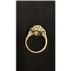 Image 3 : APPROX 14K LADIES CLUSTER RING SET WITH OPAL AND DIAMONDS (.015CT, 3.9G)