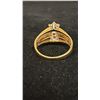Image 3 : APPROX 14K LADIES RING SET WITH DIAMONDS (.02-.04CT, 3.6G)