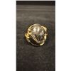 Image 1 : APPROX 14K LADIES RING SET WITH BLACK WOOD (3.9G)