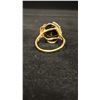 Image 3 : APPROX 14K LADIES RING SET WITH BLACK WOOD (3.9G)