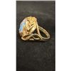 Image 2 : APPROX 10K LADIES RING SET WITH OPAL TRIPLET (6.2G)