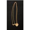 Image 1 : APPROX 10K CHAIN (22") WITH APPROX 10K HEART PENDANT (3.3G)