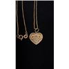 Image 2 : APPROX 10K CHAIN (22") WITH APPROX 10K HEART PENDANT (3.3G)