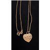Image 3 : APPROX 10K CHAIN (22") WITH APPROX 10K HEART PENDANT (3.3G)