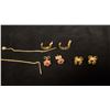 Image 3 : FOUR PAIRS APPROX 9K+ EARRINGS WITH ASSORTED SETTINGS (3G)