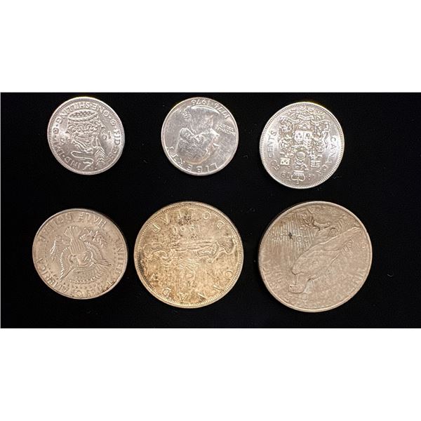 CANADA, USA & UK COINS (INCLUDING SOME SILVER)