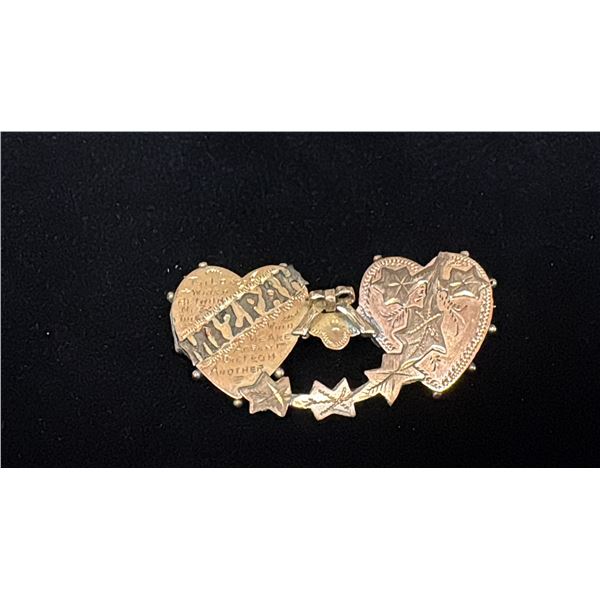 APPROX 9K BROOCH (2.7G)