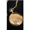 Image 3 : GOLD PLATED WALTHAM POCKET WATCH WITH WATCH CHAIN (12")