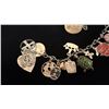 Image 2 : SILVER CHARM BRACELET WITH MULTIPLE SILVER AND METAL CHARMS & 1967 CANADA SILVER QUARTER PENDANT ...