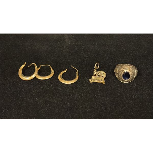 MISC JEWELRY (0.7G GOLD & 11.5G SILVER CONTENT)