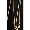 Image 3 : APPROX 14K CHAIN (16") AND SINGLE APPROX 10K EARRING SET WITH PEARL (3.2G)