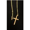 Image 3 : APPROX 10K CHAIN (15") AND APPROX 10K CHAIN WITH APPROX 10K CROSS PENDANT (4.2G)