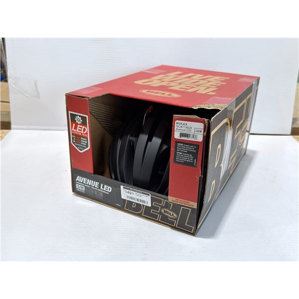 CASQUE DE VÉLO BELL AVENUE LED, TAILLE S/M, NOIR