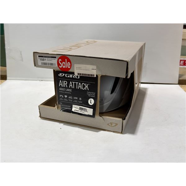 CASQUE DE VÉLO GIRO AIR ATTACK, TAILLE L, ARGENT