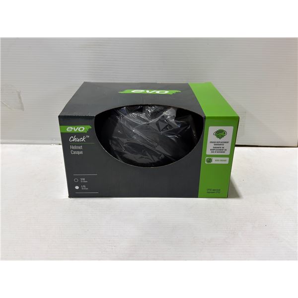 CASQUE DE VÉLO EVO CHUCK, TAILLE S/M, NOIR