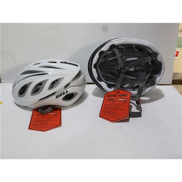 LOT DE 2 CASQUES DE VÉLO BELL STAR PRO, TAILLE M, BLANC, SANS BOÎTE