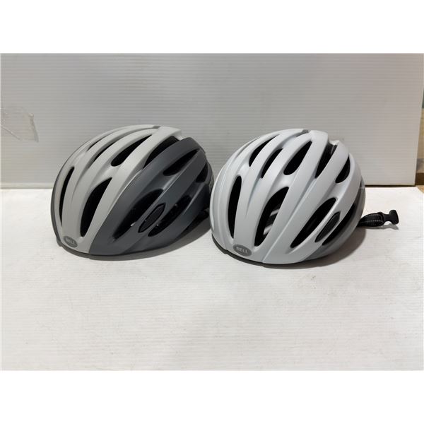 LOT DE 2 CASQUES DE VÉLO BELL AVENUE MIPS, TAILLE M, BLANC/ARGENT, SANS BOÎTE