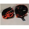 Image 1 : LOT DE 2 CASQUES DE VÉLO BELL VOLT, TAILLE S, NOIR/ORANGE FLUO, SANS BOÎTE