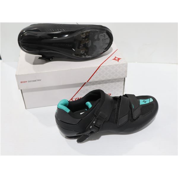 CHAUSSURES DE VÉLO DE ROUTE FEMME SPECIALIZED TORCH, TAILLE 37 EU, NOIR/TURQUOISE