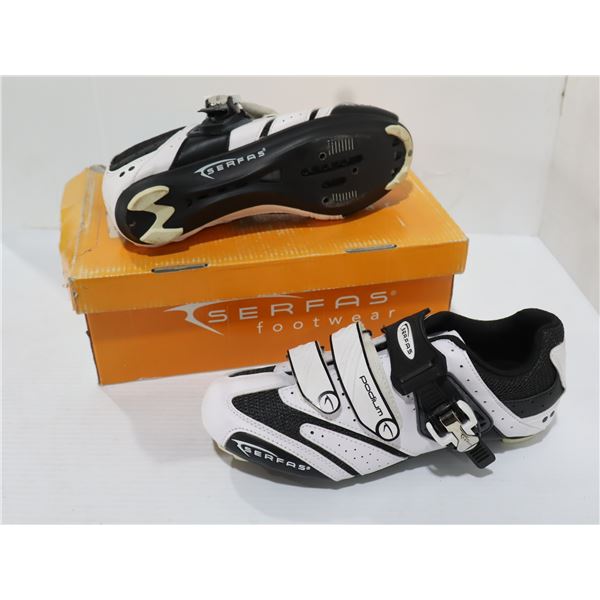 CHAUSSURES DE VÉLO FEMME SERFAS PODIUM, TAILLE 41 EU, BLANC/NOIR