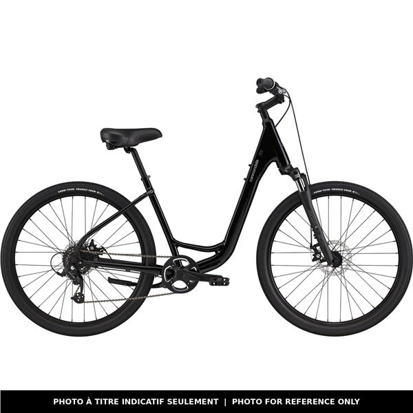 VÉLO HYBRIDE CANNONDALE ADVENTURE 2, GRAND CADRE, 7 VITESSES, NOIR NACRÉ, EN BOÎTE