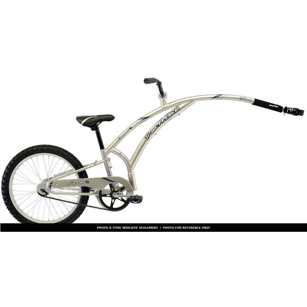 VÉLO SUIVEUR ADAMS TRAIL-A-BIKE FOLDER 1, ARGENT
