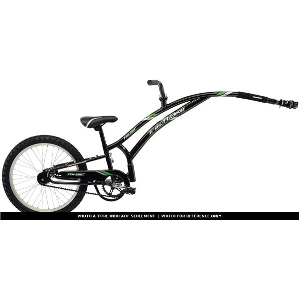 VÉLO SUIVEUR ADAMS TRAIL-A-BIKE FOLDER COMPACT, NOIR