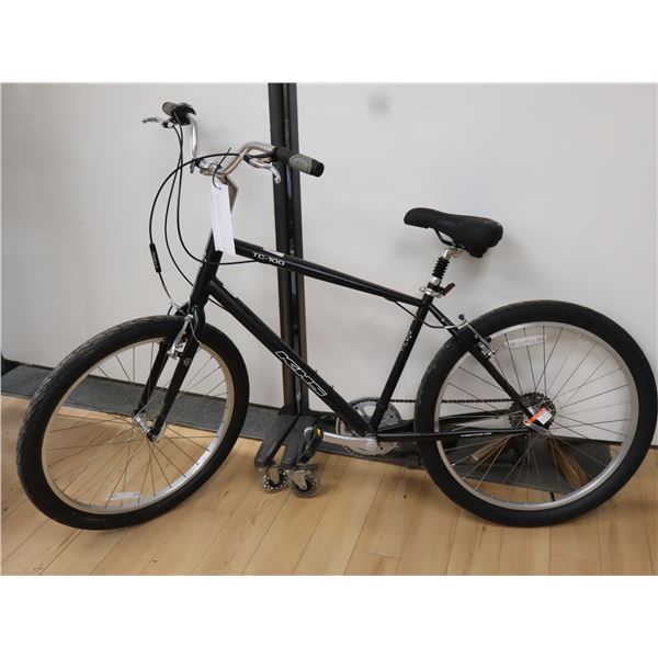 VÉLO HYBRIDE KHS TC-100, GRAND CADRE, NOIR